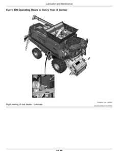 Alternative view of John Deere W540, W550, W650, W660, T550, T560, T660, T670, HillMaster Combines (Europe) Operator's Manual (OMDXE10203)