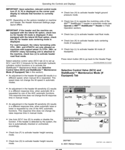 Alternative view of John Deere 9700, 9800, 9900 Self-Propelled Forage Harvesters (622000-622999) (European Edition) Operator's Manual (OMDXE10620)