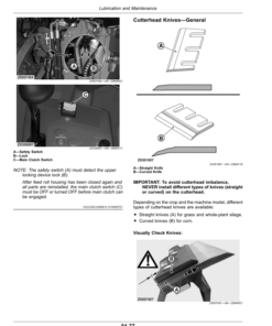 Alternative view of John Deere 9500, 9600, 9700 Self-Propelled Forage Harvesters (623000-) (European Edition) Operator's Manual (OMDXE10766)