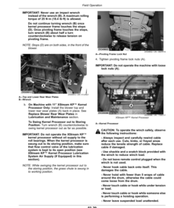 Alternative view of John Deere 9500, 9600, 9700 Self-Propelled Forage Harvesters (623000-) (North American) Operator's Manual (OMDXE10772)