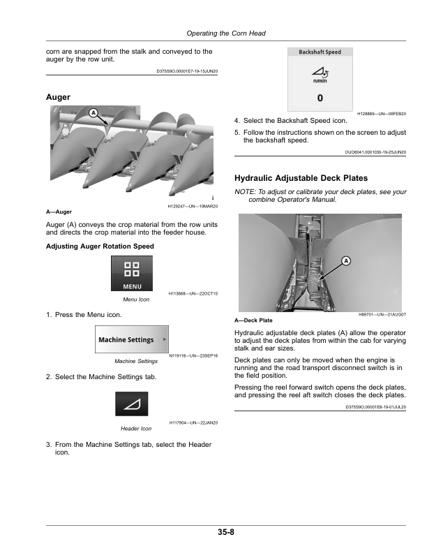 John Deere C6R, C8R, C12R, C16R, C18R Rigid Corn Heads (820001-) (Export Edition) Operator's Manual (OMDXE10802) - Image 2