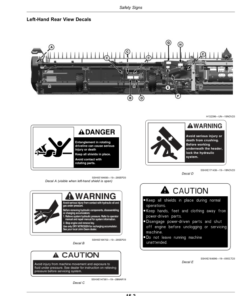 Alternative view of John Deere HD35R, HD40R, HD45R, HD50R Hinged Drapers (820001-) (North American) Operator's Manual (OMDXE10983)