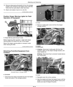 Alternative view of John Deere HD35R, HD40R, HD45R, HD50R Hinged Drapers (820001-) (Export Edition) Operator's Manual (OMDXE10984)