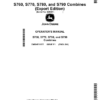 John Deere S760, S770, S780, S790 Combines (820001-) (Export Edition) Operator's Manual (OMDXE11177)