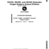 John Deere HD35X, HD40X, HD45X Extended Hinged Drapers (820001-) (Export Edition) Operator's Manual (OMDXE11218)