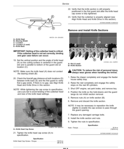 Alternative view of John Deere HD35X, HD40X, HD45X Extended Hinged Drapers (820001-) (Export Edition) Operator's Manual (OMDXE11218)