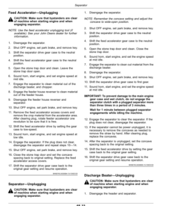 Alternative view of John Deere X9 1000, X9 1100 Combines (820001-825000) (European Edition) Operator's Manual (OMDXE11337)