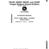 John Deere HD35F, HD40F, HD45F, HD50F Hinged Drapers (820001-) (Export Edition) Operator's Manual (OMDXE11455)