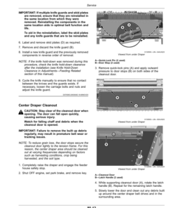 Alternative view of John Deere HD35F, HD40F, HD45F, HD50F Hinged Drapers (820001-) (Export Edition) Operator's Manual (OMDXE11455)