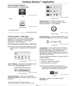 Alternative view of John Deere X9 1000, X9 1100 Combines (825001-830000) (European Edition) Operator's Manual (OMDXE11751)