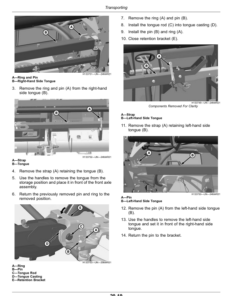 Alternative view of John Deere HD35F, HD35R, HD40F, HD40R, HD45F, HD45R, HD50F, HD50R Hinged Drapers, HD35X, HD40X, HD45X Extended Hinged Drapers (North American) Operator's Manual (OMDXE12125)
