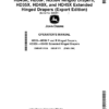 John Deere HD35F, HD35R, HD40F, HD40R, HD45F, HD45R, HD50F, HD50R Hinged Drapers, HD35X, HD40X, HD45X Extended Hinged Drapers (Export Edition) Operator's Manual (OMDXE12126)