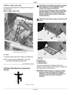 Alternative view of John Deere W540, W550, W650, W660, T550, T560, T660, T670, HillMaster Combines (135000-) (European/Export Edition) Operator's Manual (OMDXE12326)