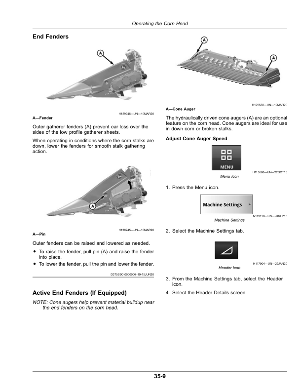 John Deere C6R, C8R, C12R, C16R, C18R Rigid Corn Heads (Export Edition) (830001-) Operator's Manual (OMDXE13138) - Image 3