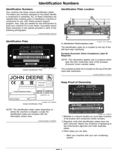 Alternative view of John Deere HD35 - HD50 F, R Hinged Drapers, HD35X - HD45X Extended Hinged Drapers (North American) (830001-) Operator's Manual (OMDXE13222)