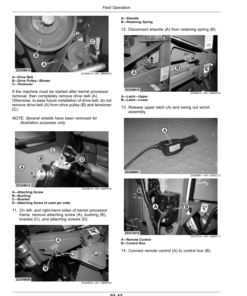 Alternative view of John Deere 8100, 8200, 8300, 8400, 8500, 8600 Self-PropelledForage Harvesters Operator's Manual (OMDXE13497)