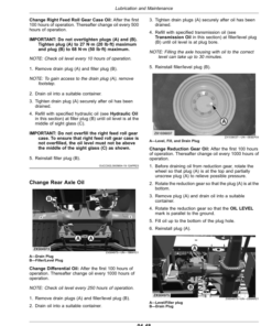 Alternative view of John Deere 9500, 9600, 9700 Self-PropelledForage Harvesters Operator's Manual (OMDXE13609)