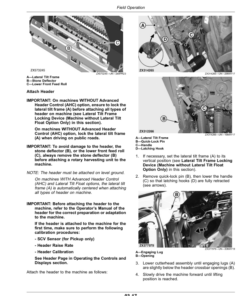 Alternative view of John Deere 9800, 9900 Self-Propelled Forage Harvesters (625000-) Operator's Manual (OMDXE13716)