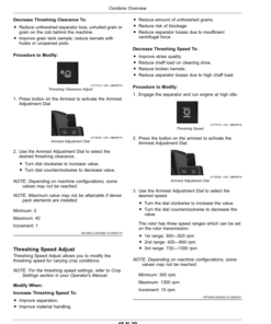 Alternative view of John Deere X9 1000, X9 1100 Combines (835001-) (Export Edition) Operator's Manual (OMDXE14016)