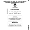 John Deere RDF 30, RDF 35, RDF 40, RDF 45 Flexible Drapers (835001-) (North American) Operator's Manual (OMDXE14074)