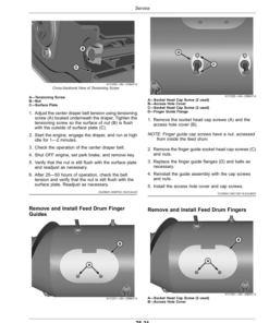 Alternative view of John Deere RDF 30, RDF 35, RDF 40, RDF 45 Flexible Drapers (835001-) (Export Edition) Operator's Manual (OMDXE14075)