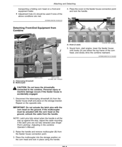 Alternative view of John Deere CF 12, CF 16, CF 18 Folding Corn Heads (Export Edition) Operator's Manual (OMDXE14577)