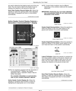 Alternative view of John Deere CR 6, CR 8, CR 12, CR 16, CR 18 Rigid Corn Heads (Export Edition) Operator's Manual (OMDXE14600)