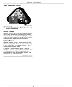 Alternative view of John Deere Tracks (835001-) Operator's Manual (OMDXE14920)