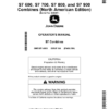 John Deere S7 600, S7 700, S7 800, S7 900 Combines (North American) Operator's Manual (OMDXE14950)