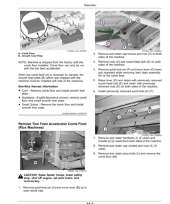 Alternative view of John Deere S7 600, S7 700, S7 800, S7 900 Combines (North American) Operator's Manual (OMDXE14950)