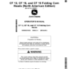 John Deere CF 12, CF 16, CF 18 Folding Corn Heads (North American) Operator's Manual (OMDXE14959)