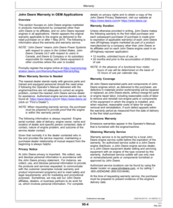 Alternative view of John Deere JD9 Diesel Engines Operator's Manual (OMDZ124012)