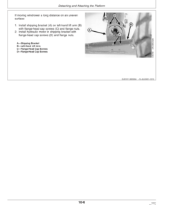 Alternative view of John Deere 895 Specialty Crop Auger Platform Operator's Manual (OME125377)