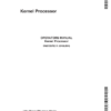 John Deere Kernel Processor for 3950, 3970 Pull-Type Forage Harvesters Operator's Manual (OME125782)