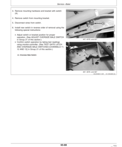Alternative view of John Deere 467, 467S, 567 Round Balers Operator's Manual (OME126851)