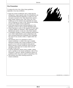 Alternative view of John Deere 926 Roll (153001-), 926 Impeller (153501-); 936 Roll (154001-), 936 Impeller (154501-) Mower Conditioners Operator's Manual (OME126905)