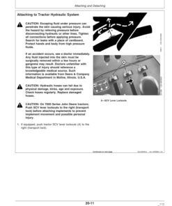 Alternative view of John Deere 946, 956 Center Pivot Rotary Mower Conditioners (000001-310000) Operator's Manual (OME126908)