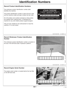 Alternative view of John Deere 4995 Sef-Propelled Windrower Operator's Manual (OME127799)