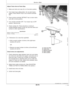 Alternative view of John Deere 467, 467S, 567 Round Balers Operator's Manual (OME130316)