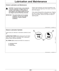 Alternative view of John Deere 4895 Self Propelled Windrower (310001-) Operator's Manual (OME130509)
