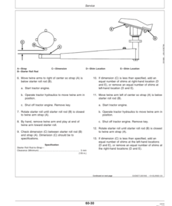 Alternative view of John Deere 457 Standard Round Baler (320001-) Operator's Manual (OME131367)