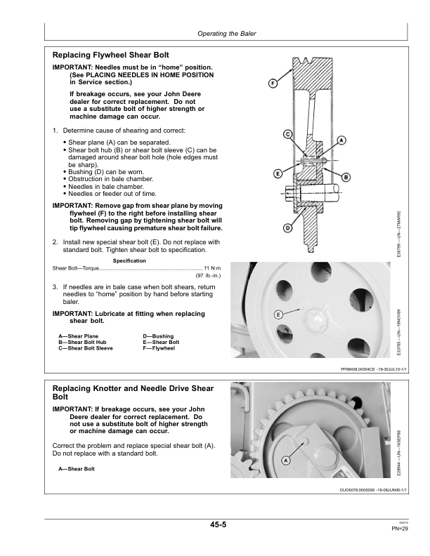 John Deere 348 Square Baler (MY2019) Operator's Manual (OME131731) - Image 2