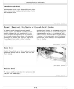 Alternative view of John Deere 3955, 3975 Pull-Type Forage Harvesters Operator's Manual (OME131738)