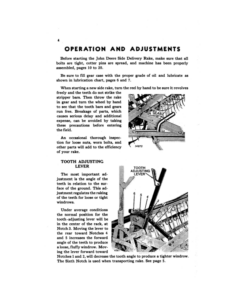 Alternative view of John Deere Side Delivery Rake No. 594LW Operator's Manual (OME15255)