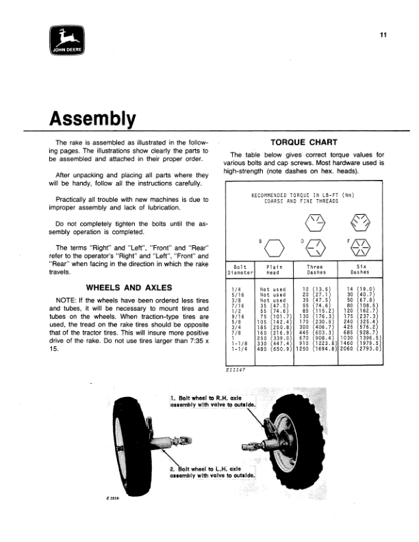 John Deere 640 Side-Delivery Rake Operator's Manual (OME36545) - Image 2