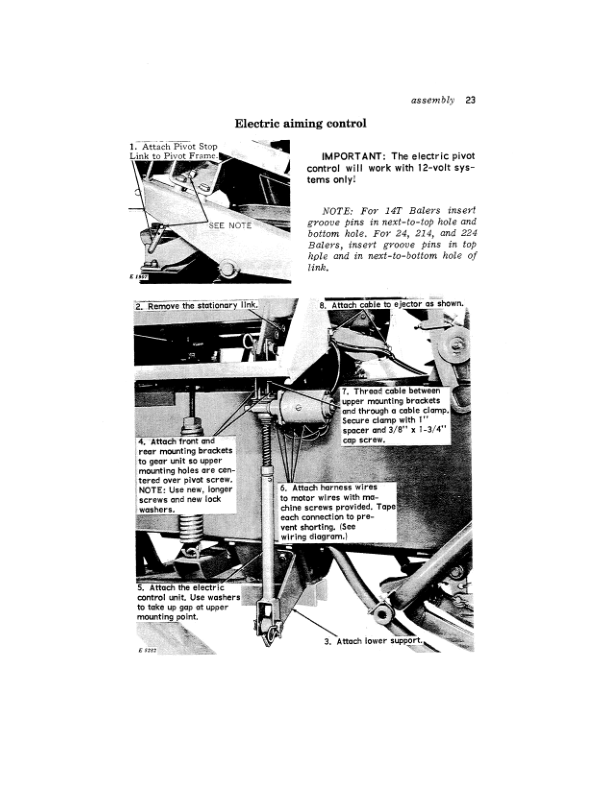 John Deere No. 2 Bale Ejector (for 14T, 24, 24T, 214, 214T, 214WS, 224 Balers) Operator's Manual (OME44921) - Image 2