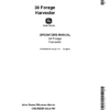 John Deere 38 Forage Harvester Operator's Manual (OME48206)