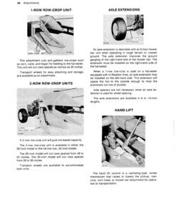 Alternative view of John Deere 38 Forage Harvester Operator's Manual (OME48206)