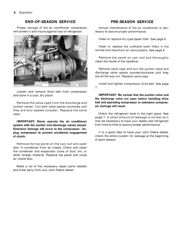 John Deere Operator's Cab for 2250 & 2270 Windrowers North America Operator's Manual (OME53937) - Image 2