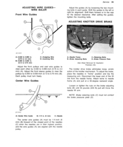 Alternative view of John Deere 466 Series Baler Operator's Manual (OME57832)